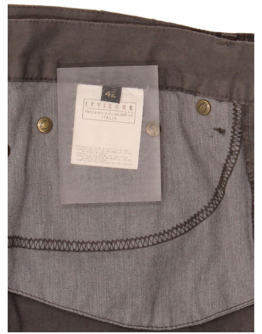 Just Cavalli Dame Cargo Nederdel EU 42 Large W30 Grå Bomuld