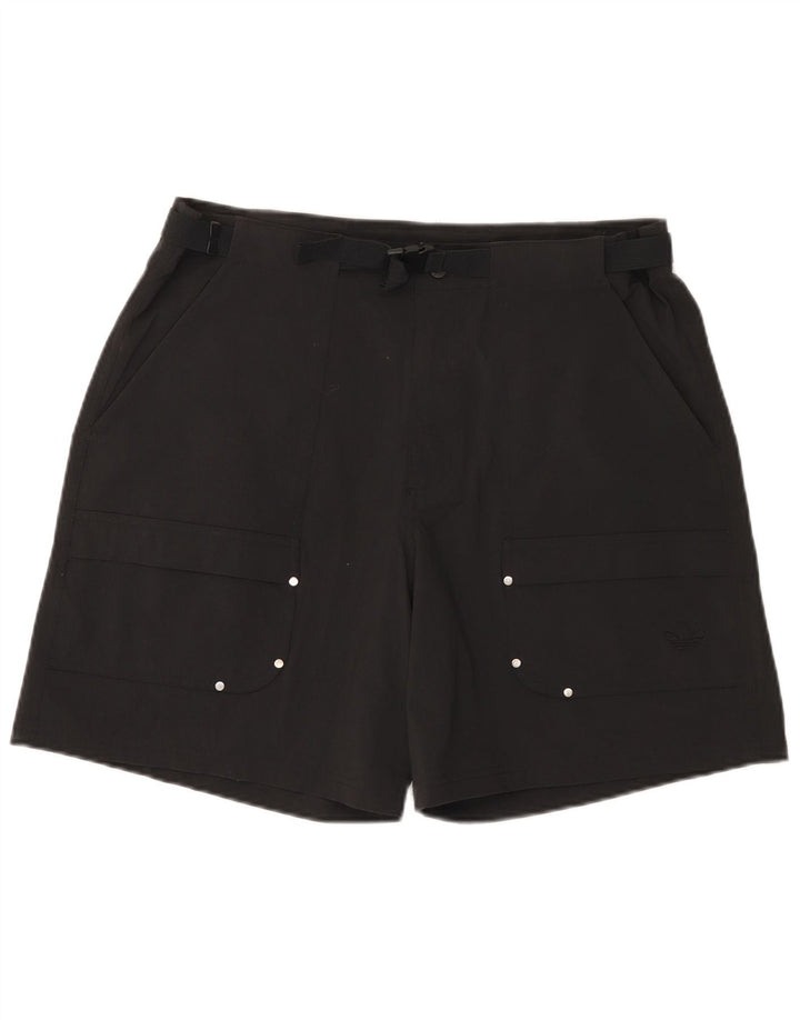 Adidas Herre Cargo Shorts Large W36 Sort Polyamid