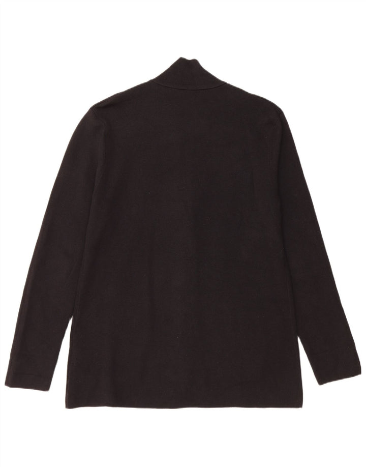 J. Crew Dame Cardigan Sweater UK 16 Stor Sort Bomuld