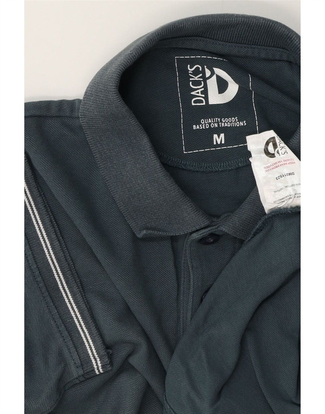 Dacks herre poloshirt Medium marineblå bomuld