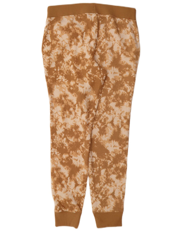 Champion Womens træningsdragt Bukser Joggers UK 10 Small Brown Tie Dye Bomuld