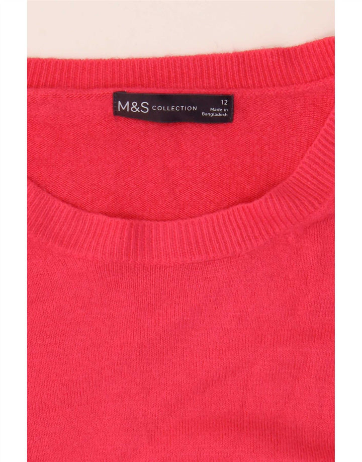 Marks & Spencer Dame sweater med rund hals DK 12 Medium Pink