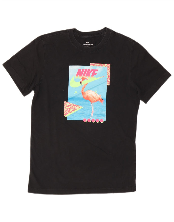 Nike grafisk t-shirt top til mænd, lille sort bomuld