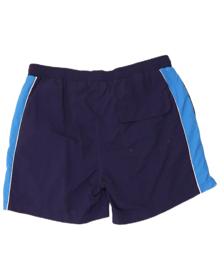 Lyle & Scott Badeshorts til mænd 2XL Navy Blue Colourblock Nylon