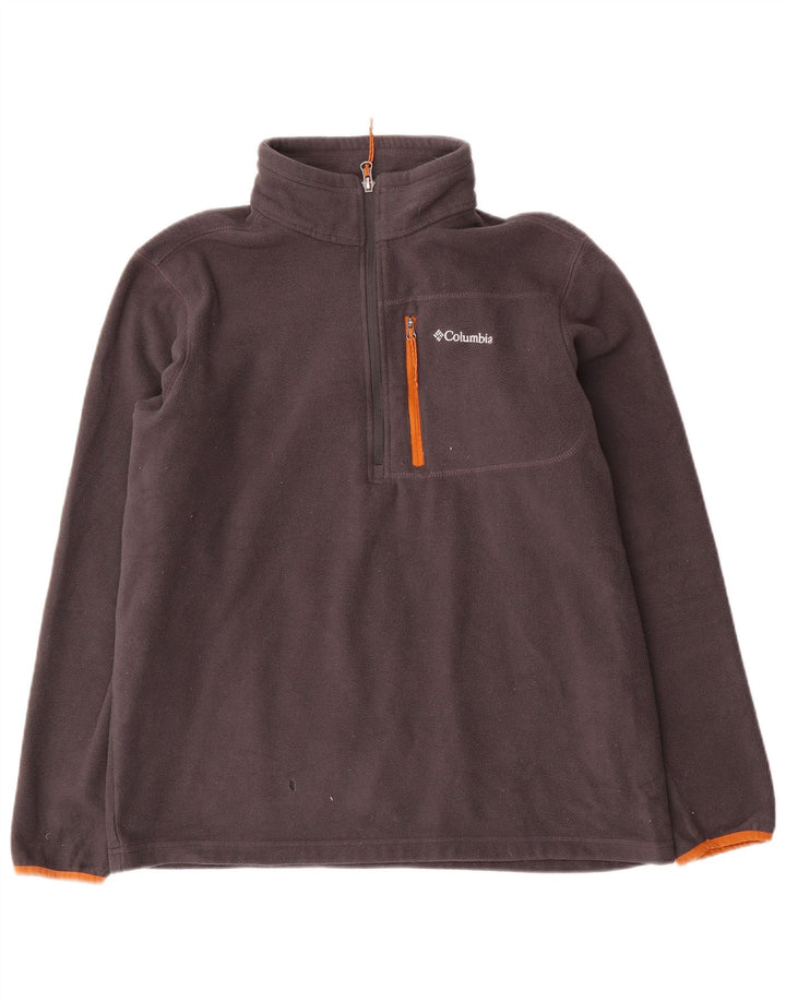 Columbia herre lynlås hals fleece jumper stor grå polyester