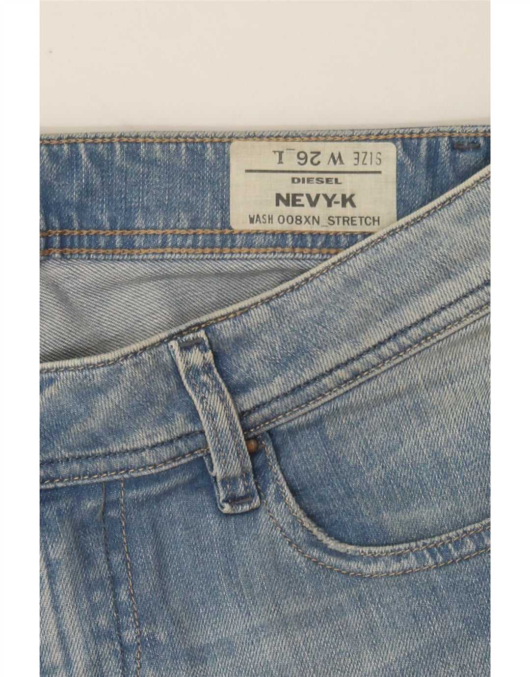 DIESEL Womens Nevy Slim Jeans W26 L27 Blue Cotton Vintage Diesel and Second-Hand Diesel from Messina Hembry 