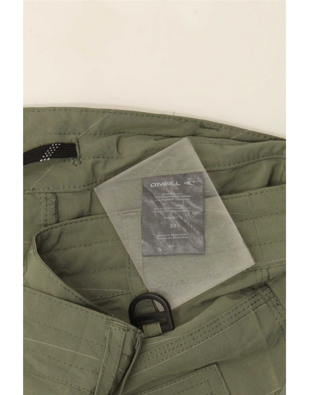 O'Neill Herre Cargo Shorts W36 Large Khaki stribet polyester