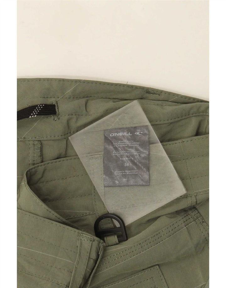 O'Neill Herre Cargo Shorts W36 Large Khaki stribet polyester