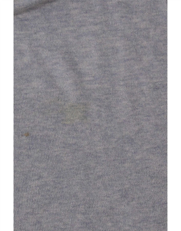 Marks & Spencer Dametop Langærmet UK 12 Medium Blue Cotton