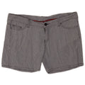 Converse Casual Shorts til kvinder store W34 Marineblå Gingham Bomuld