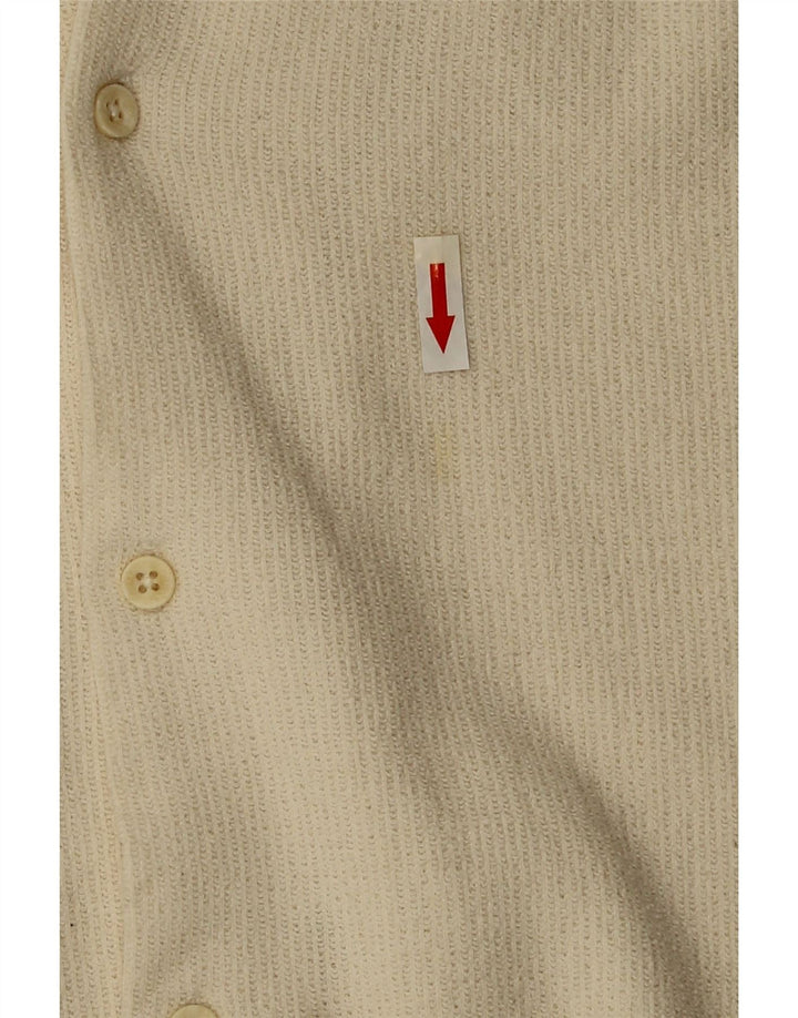 Zara Kortærmet Herreskjorte Stor Off White Bomuld