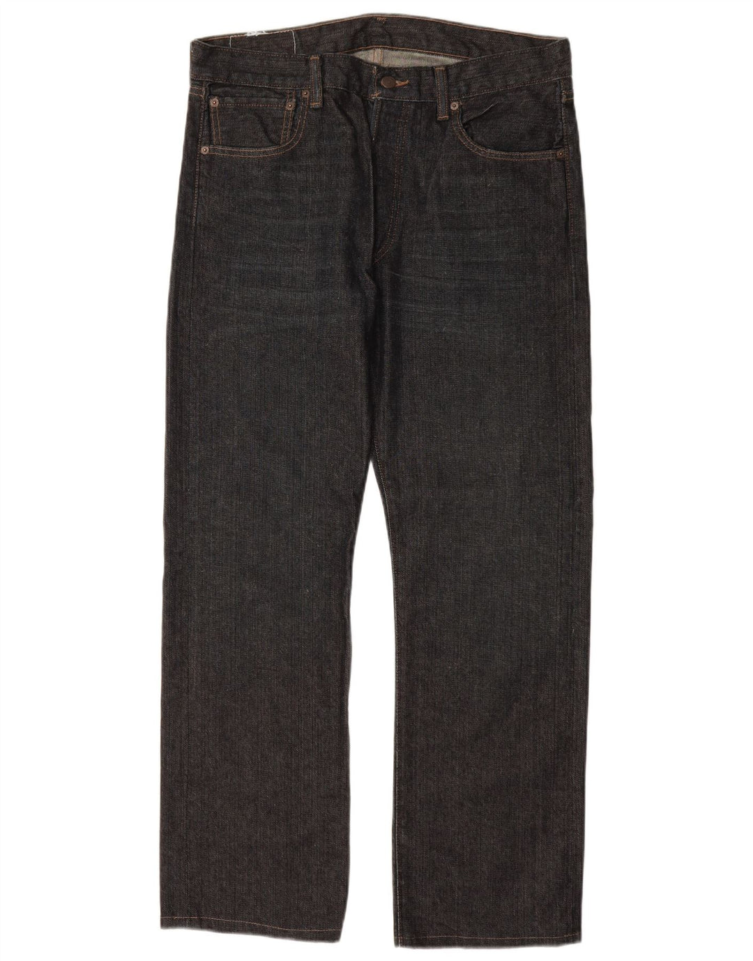 LEVI'S Herre 501 Straight Jeans W34 L30 Marineblå Bomuld