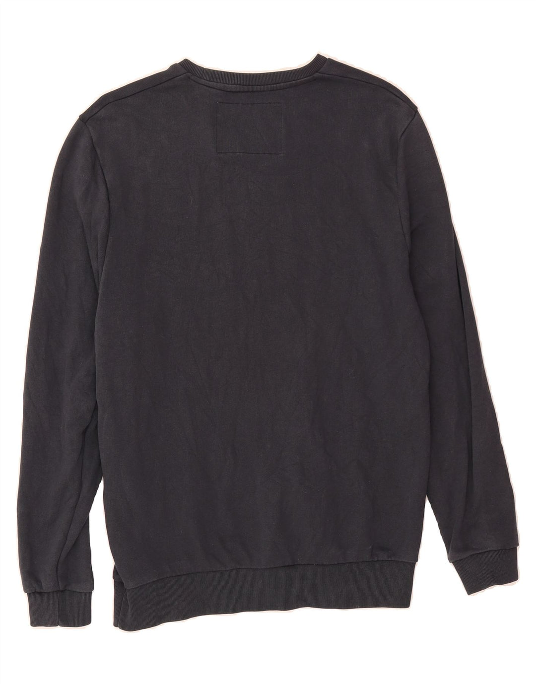 JACK WILLS Mens Graphic Sweatshirt Jumper Small Navy Blue Cotton Vintage Jack Wills and Second-Hand Jack Wills from Messina Hembry 