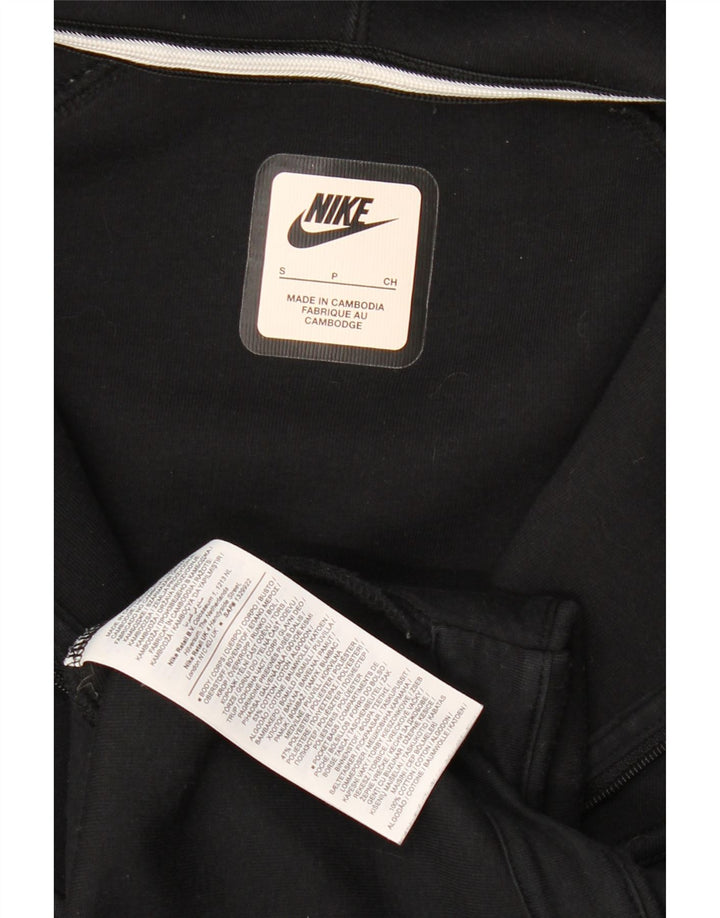 Nike Hættetrøje med lynlås til mænd, lille sort bomuld