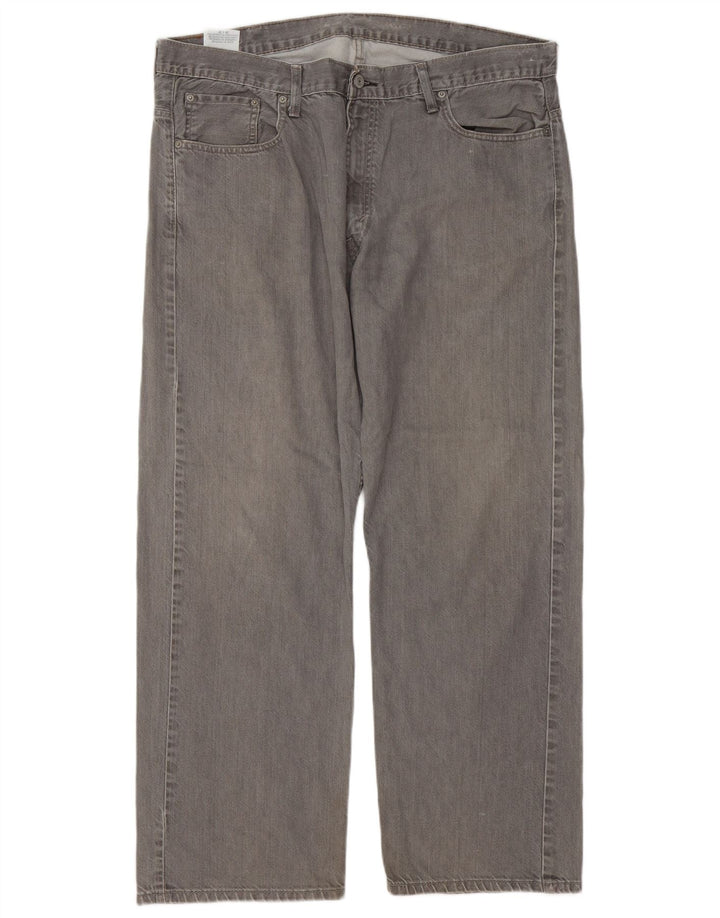 Levi's Herre 569 løse jeans W38 L29 Grå bomuld
