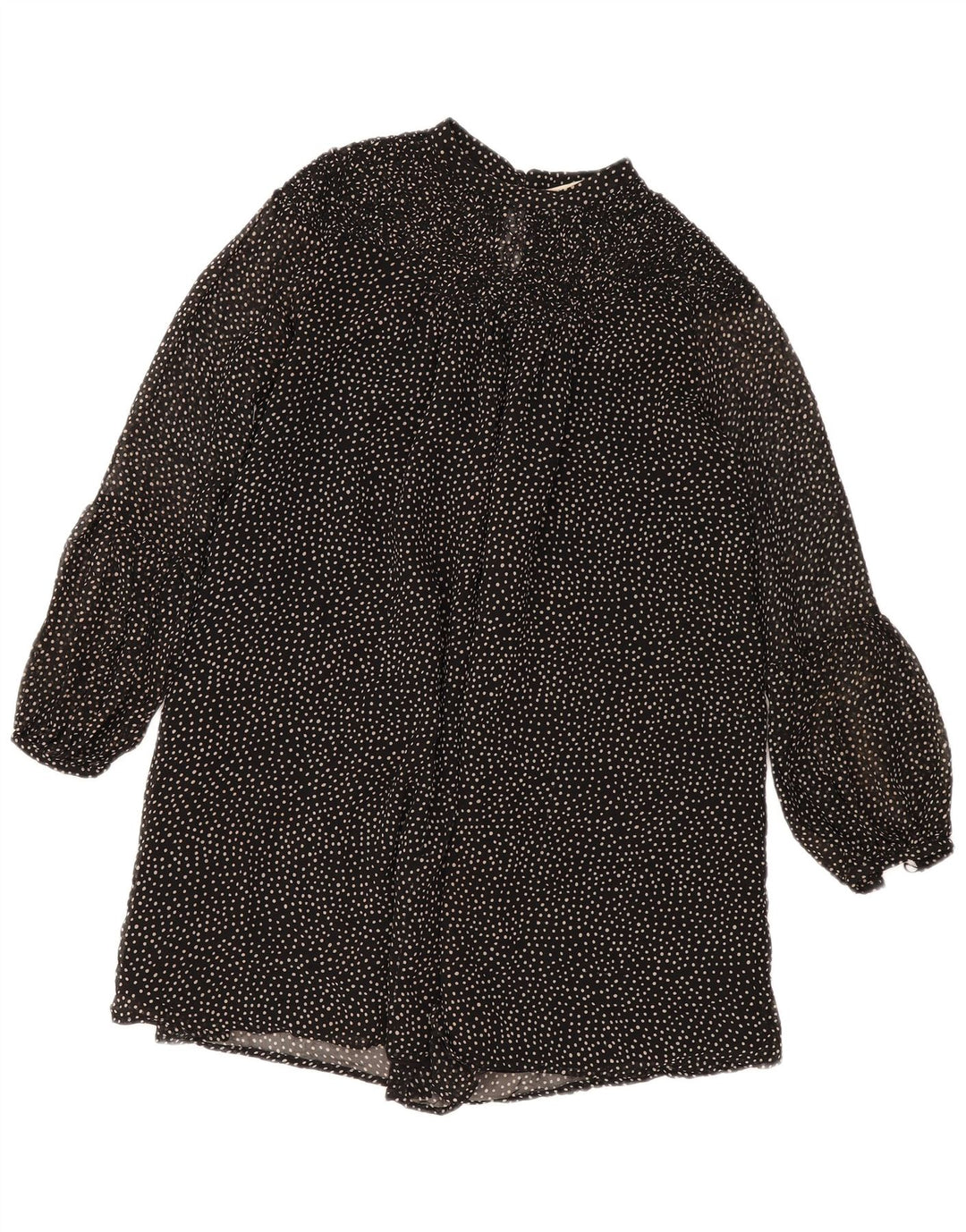 Zara Damekjole UK 14 Medium Sort Plettet
