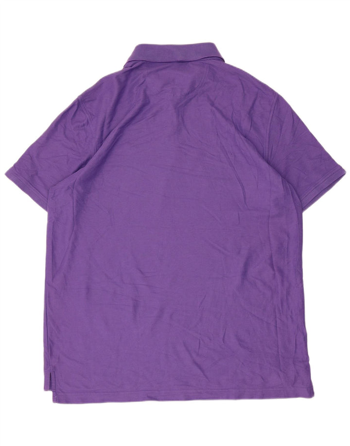 IZOD Poloshirt til mænd XL Lilla bomuld