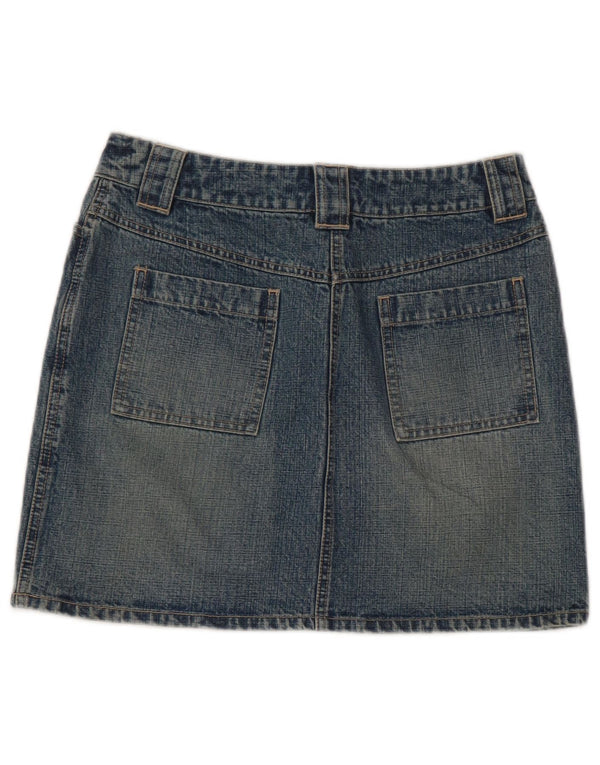 Dorothy Perkins Dame Mini Denim Nederdel UK 10 Small W28 Blue Cotton