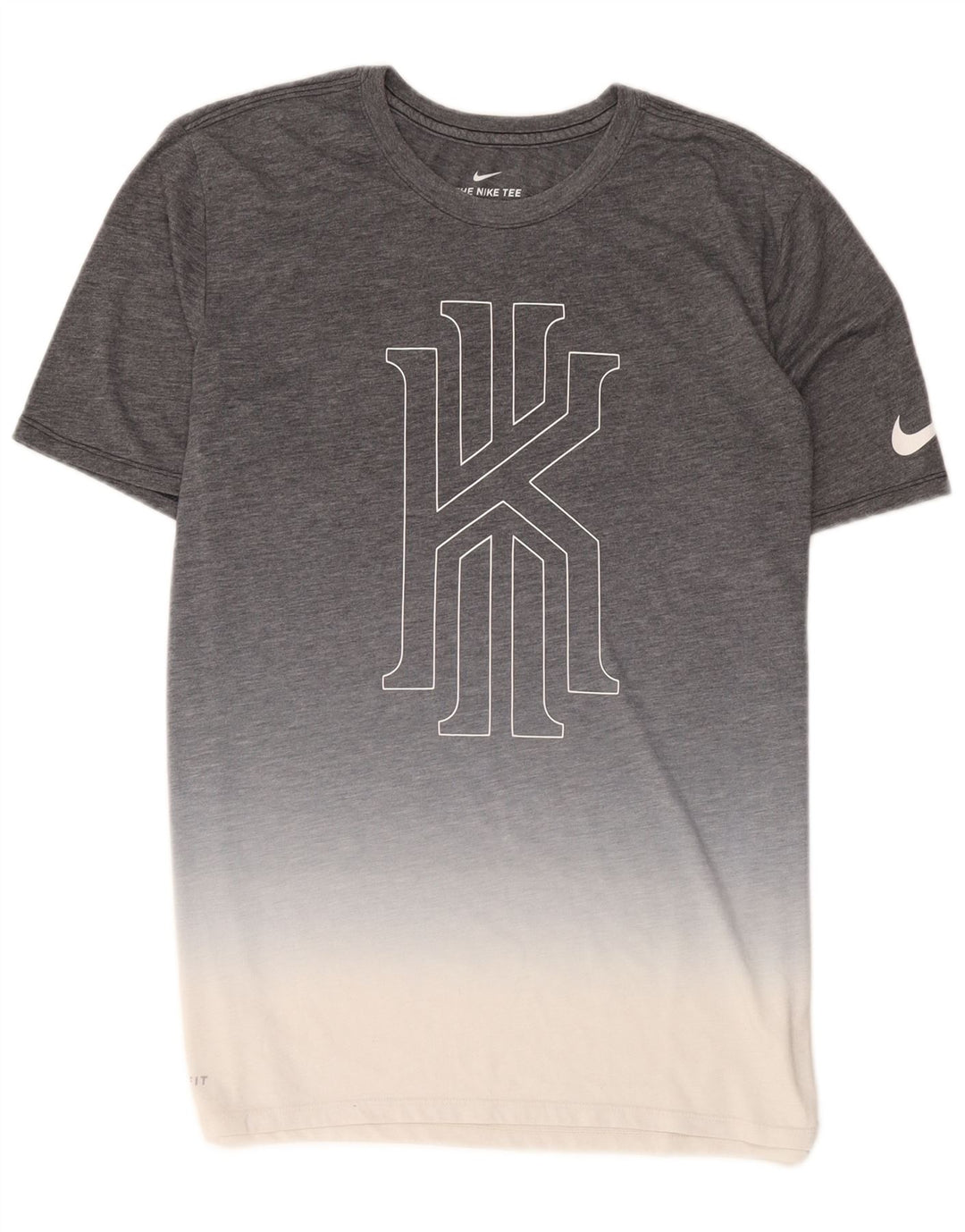 Nike Grafisk T-shirt top til mænd, stor grå slipsfarve