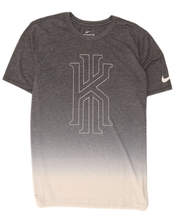 Nike Grafisk T-shirt top til mænd, stor grå slipsfarve