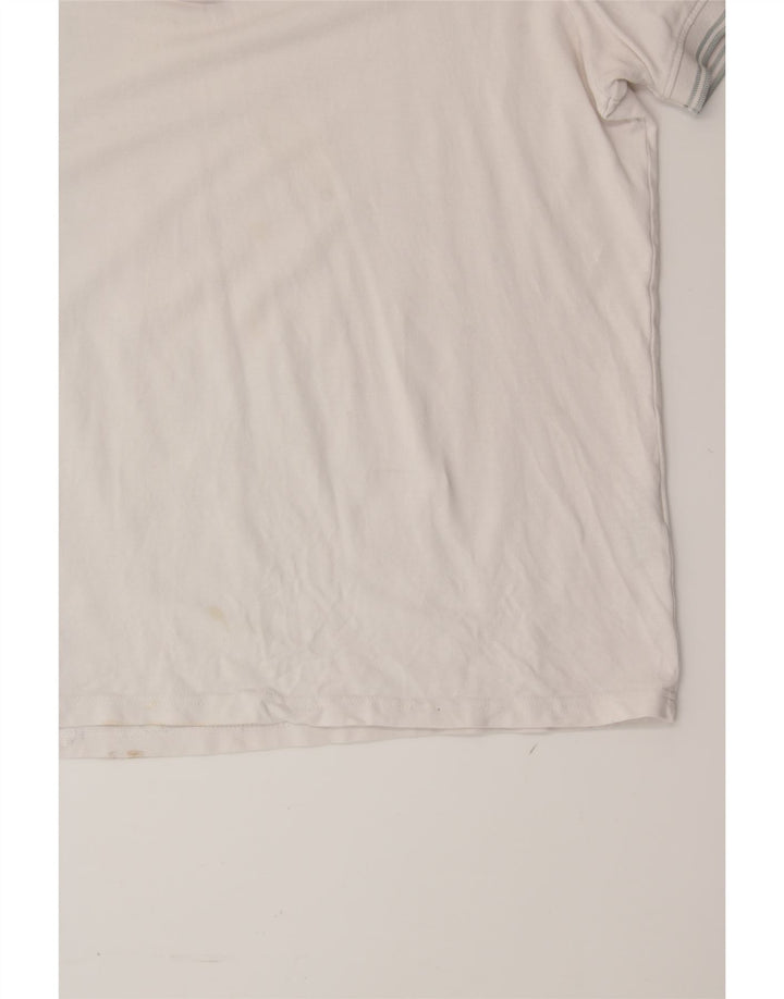 KAPPA Mens Polo Shirt XL White Cotton Vintage Kappa and Second-Hand Kappa from Messina Hembry 
