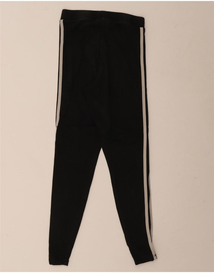 Adidas Dame Leggings UK 10 Small Black Bomuld