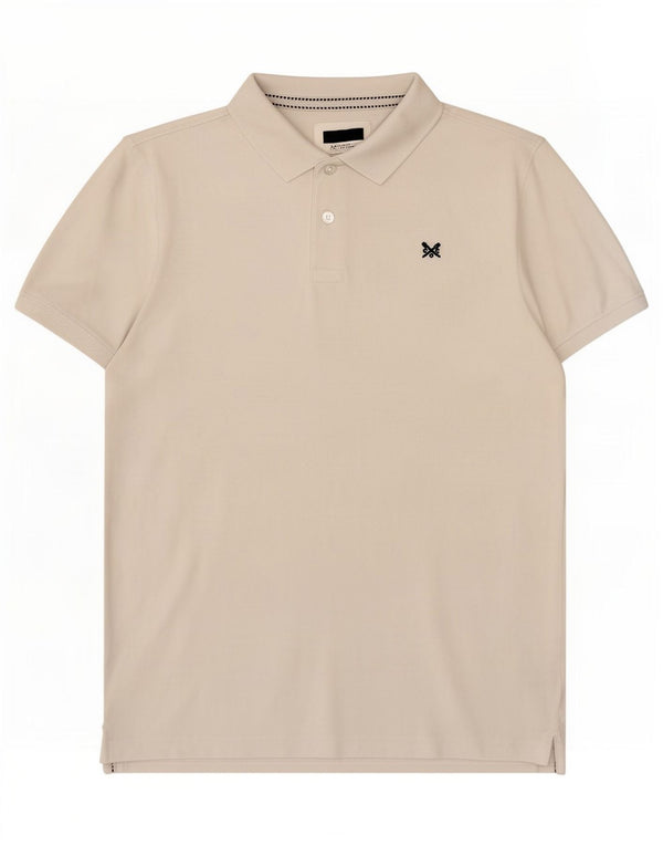 Besætningstøj Herre poloshirt Medium hvid bomuld
