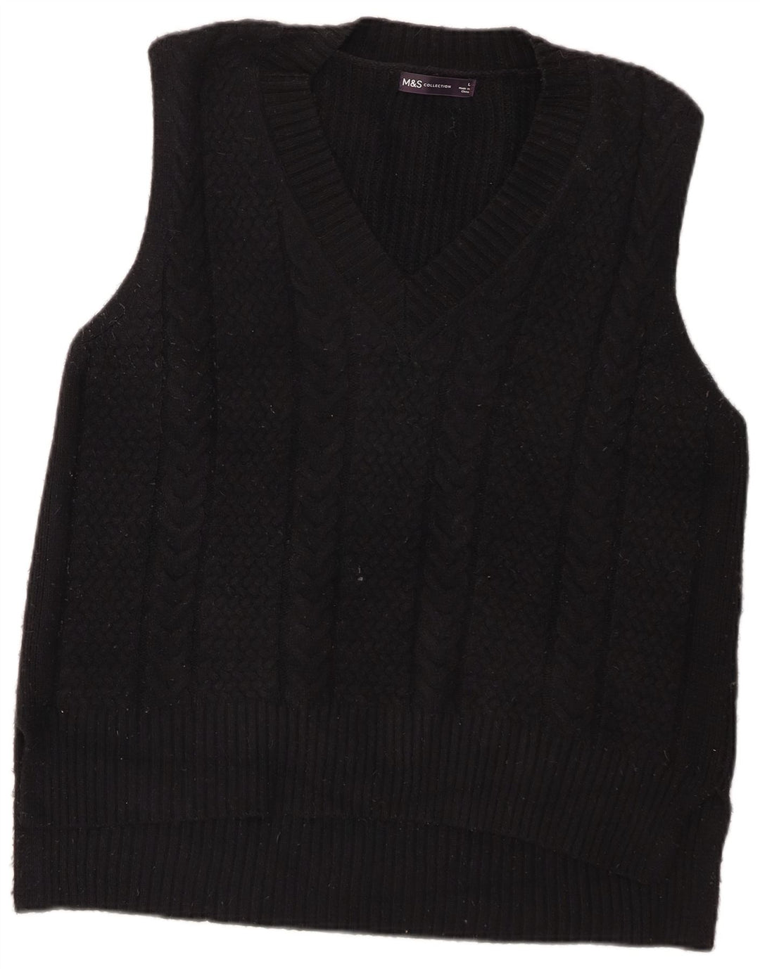 Marks & Spencer Herrevest Tank Top Stor Sort Polyester