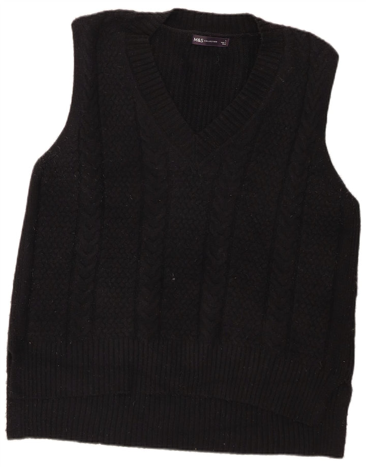 Marks & Spencer Herrevest Tank Top Stor Sort Polyester