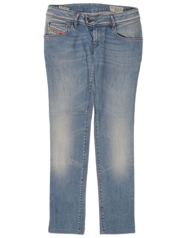 Diesel Dame Nevy Skinny Jeans W28 L28 Blå Bomuld