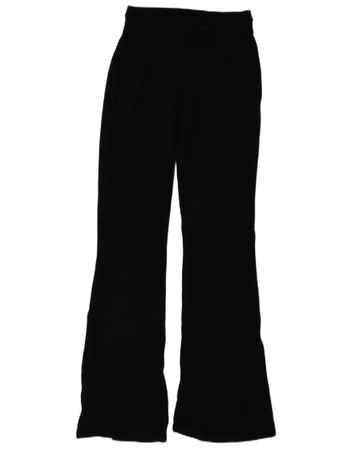 Zara Dame Flare træningsdragt Bukser UK 12 Medium Sort