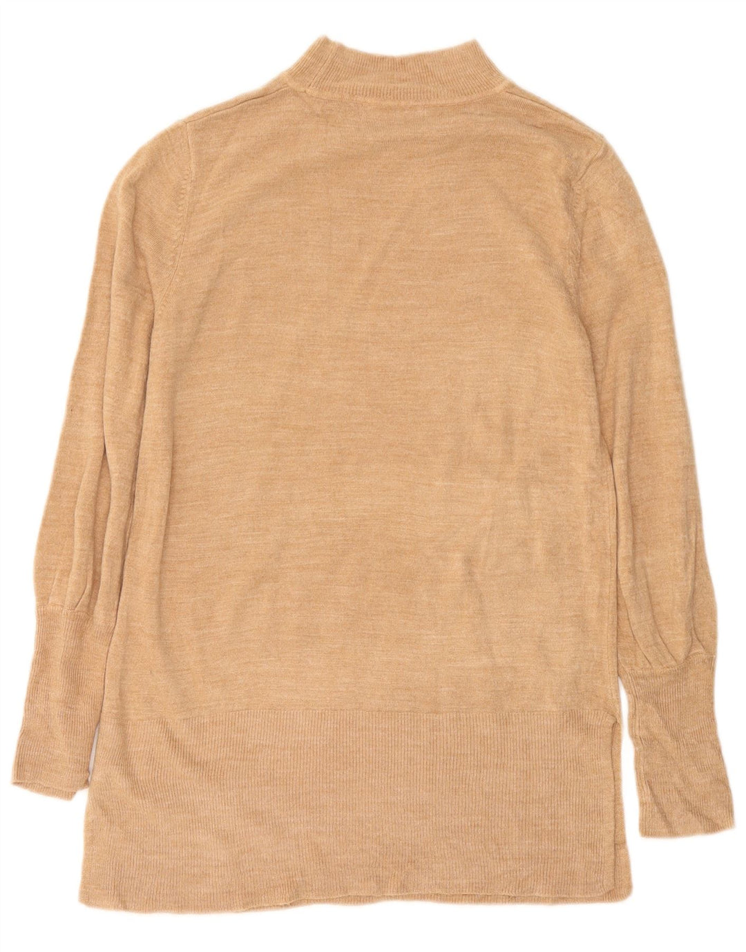 Marks & Spencer Dame Turtle Neck Jumper Sweater UK 14 Medium Beige