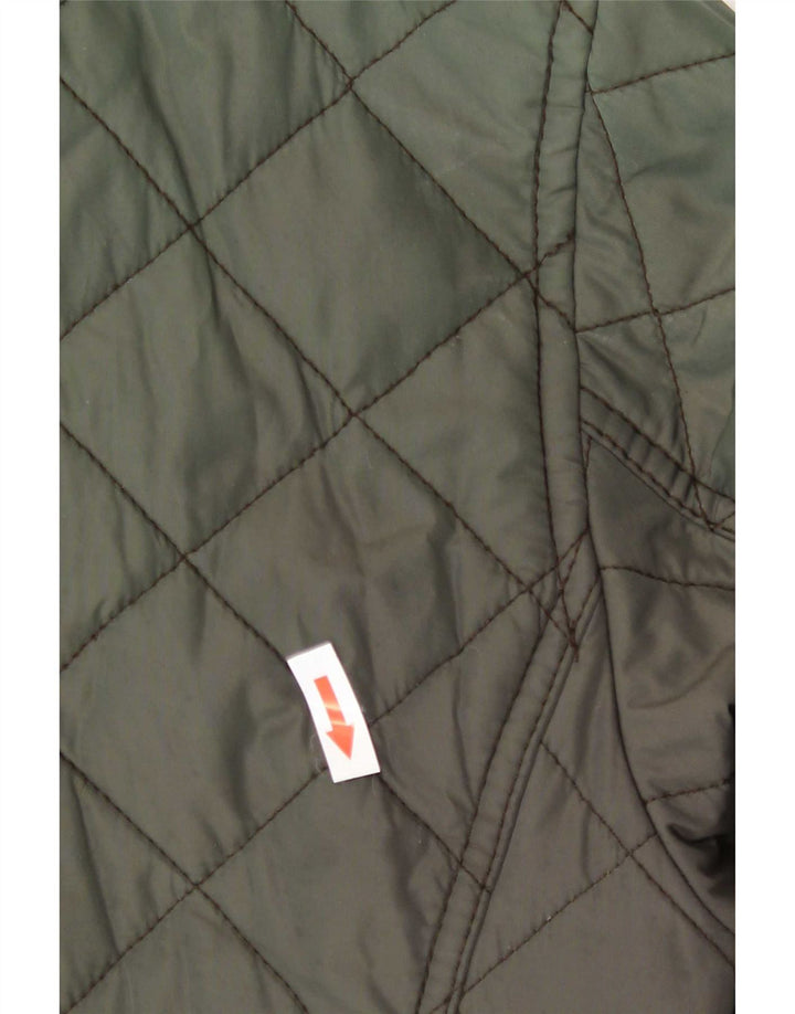 Camel Active Herre quiltet jakke EU 50 Large Grøn Polyamid