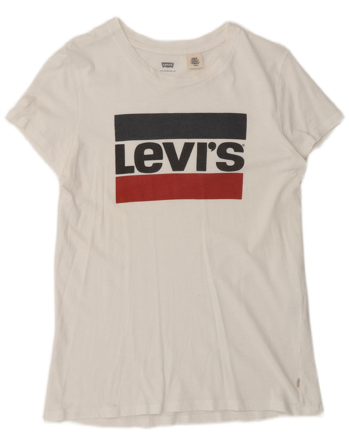 Levi's Herre grafisk T-shirt top lille hvid