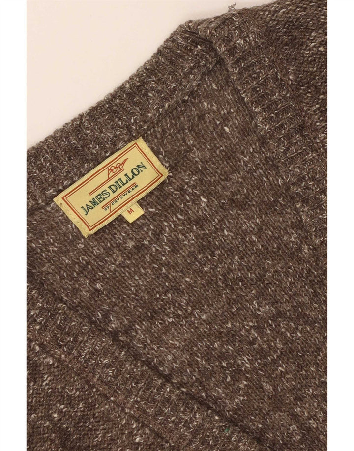 James Dillon Herre cardigan sweater Medium Brun Flecked