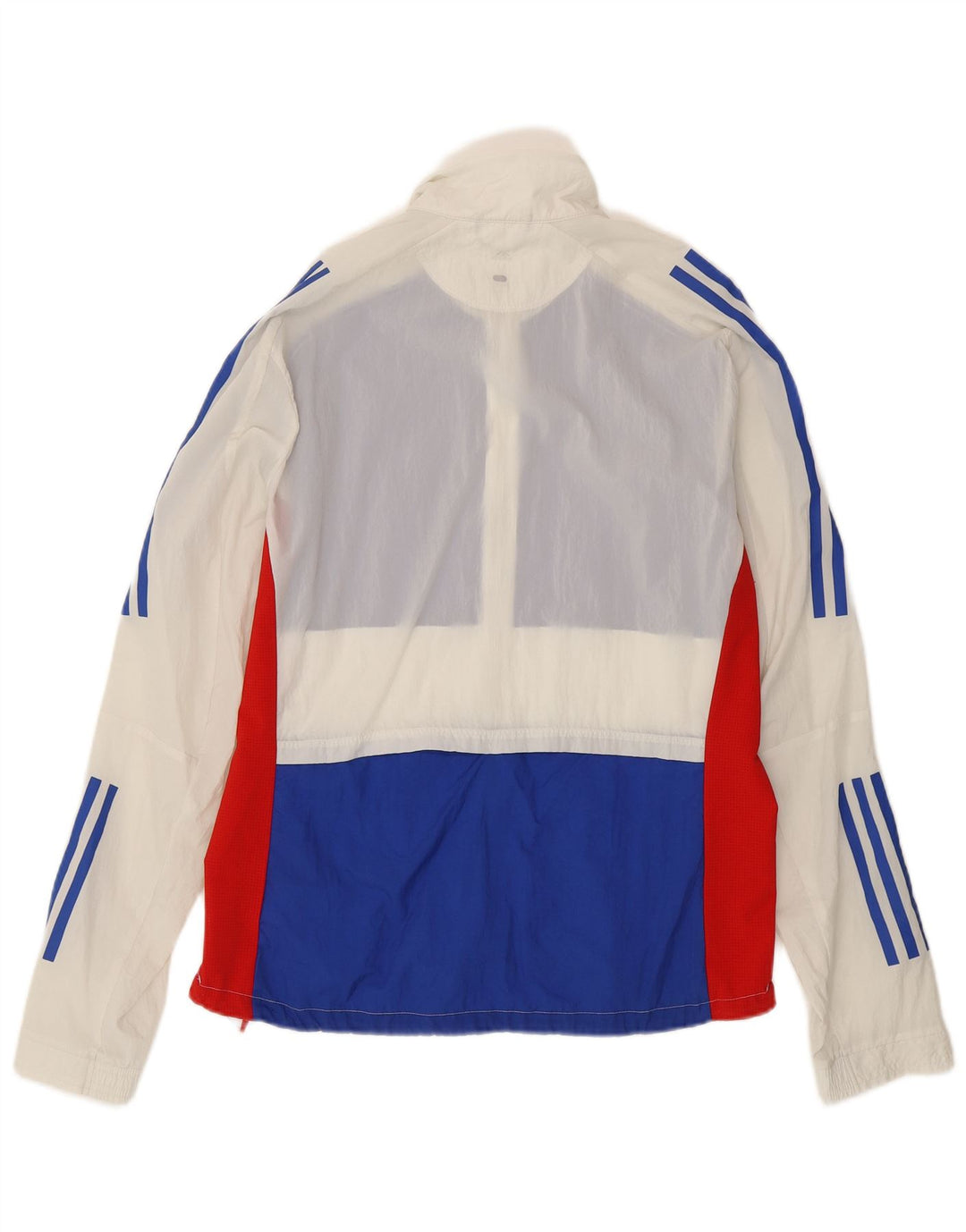 Adidas Løbetræningsdragt til mænd Topjakke Medium White Colourblock Nylon