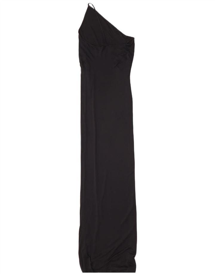 Exte Dame Maxi One Shoulder Kjole IT 44 Medium Sort Viscose