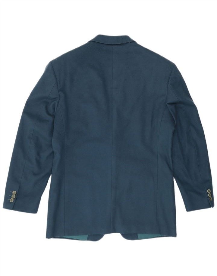 REPORTER Mens 2 Button Blazer Jacket IT 48 Medium Blue Wool