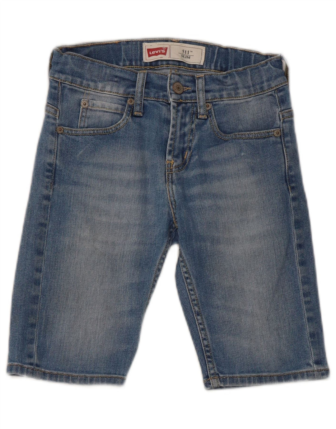 Levi's Boys 511 Slim denimshorts 9-10 år W24 Blue Cotton