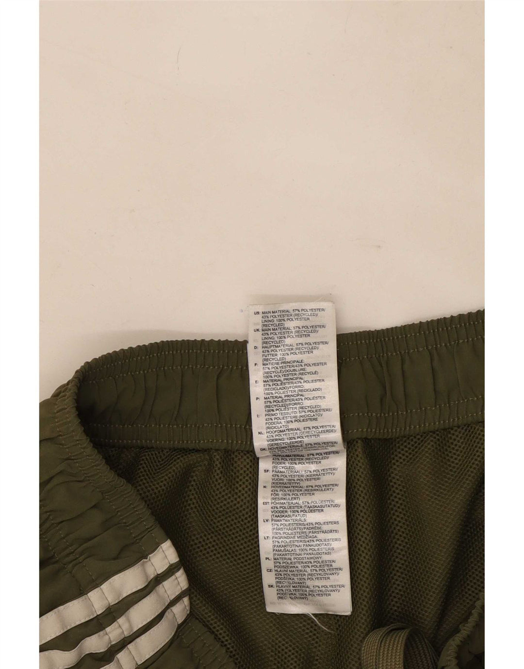 Adidas Herre Sportshorts Large Khaki Polyester