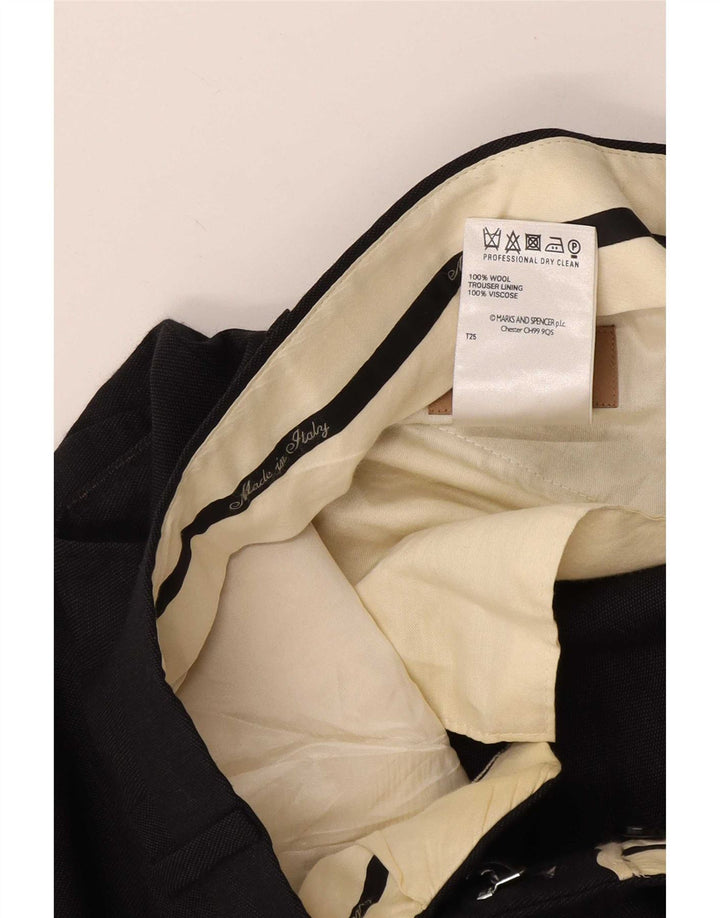 Marks & Spencer Herre Pegged Suit Bukser W34 L31 Grå uld