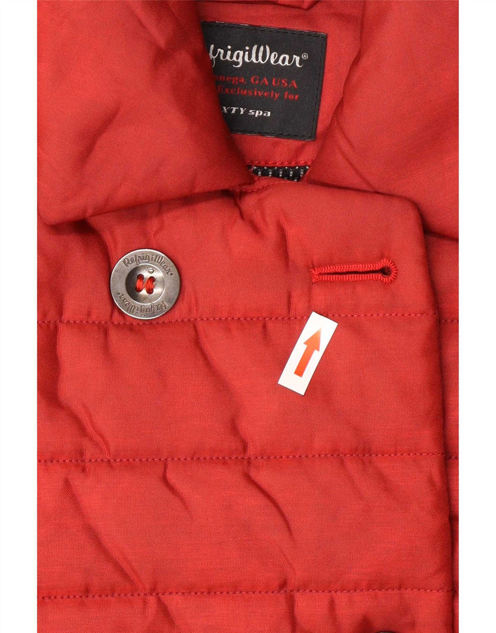 Refrigiwear Dame Dobbeltradet Polstret Jakke IT 42 Medium Rød Polyamid