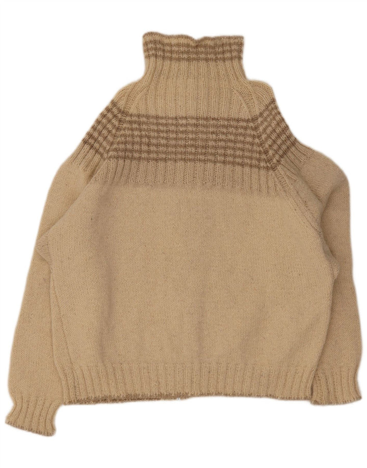 Vintage herre cardigan sweater stor beige