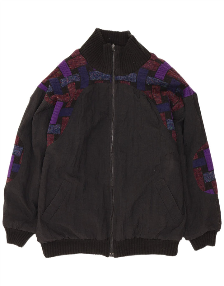 Jeffrey Brownleader Herre Vendbar jakke UK 40 Stor Lilla Geometrisk