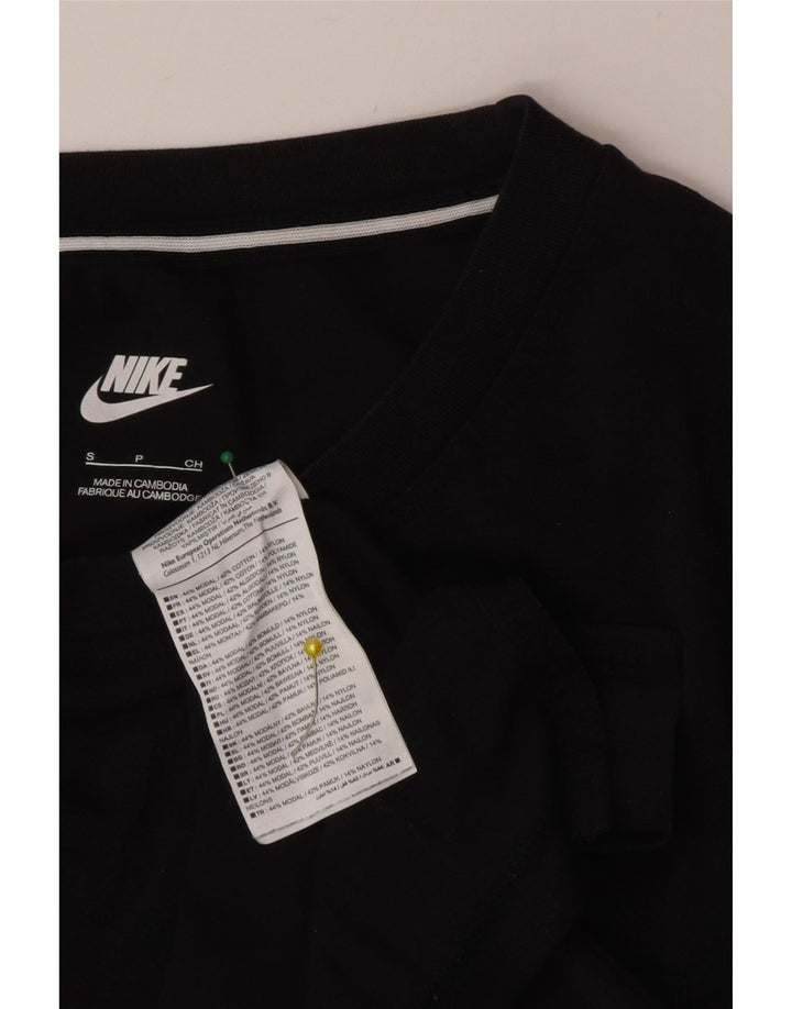 Nike Herre T-Shirt Top Lille Sort Modal