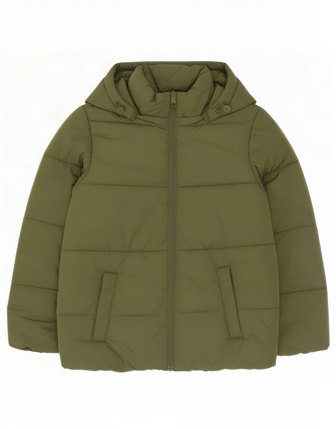 Marks & Spencer Dame Hætte Oversized Polstret Jakke UK 10 Lille Grøn