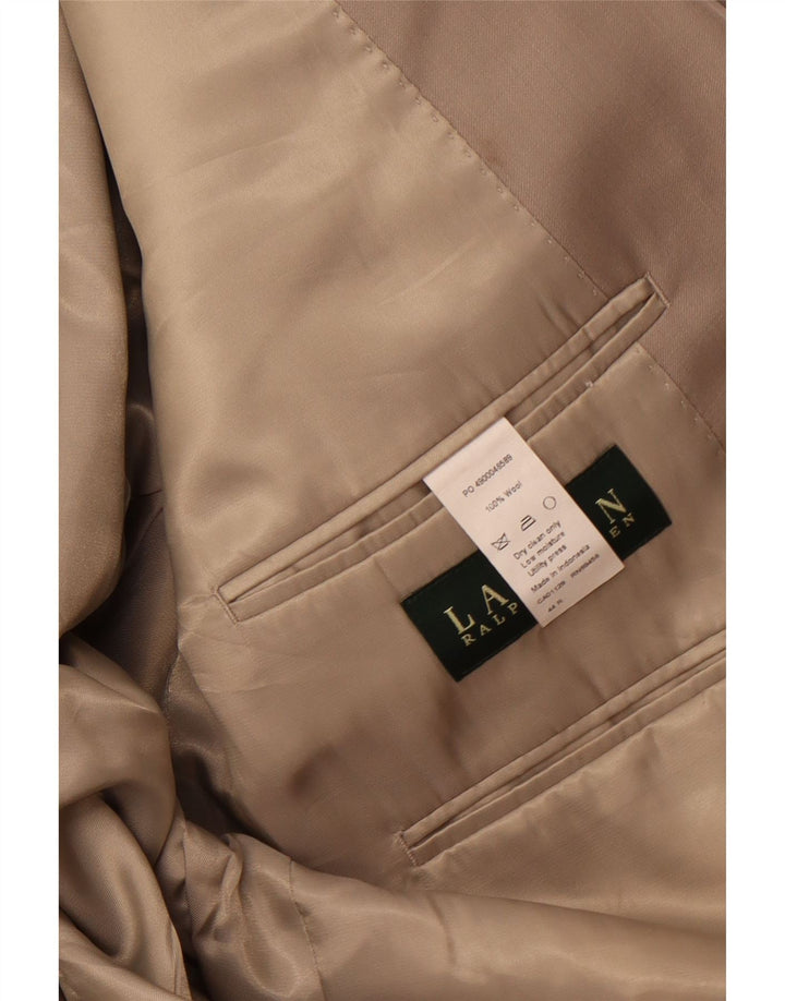 RALPH LAUREN Herre 2-knaps blazerjakke UK 44 2XL Beige Uld