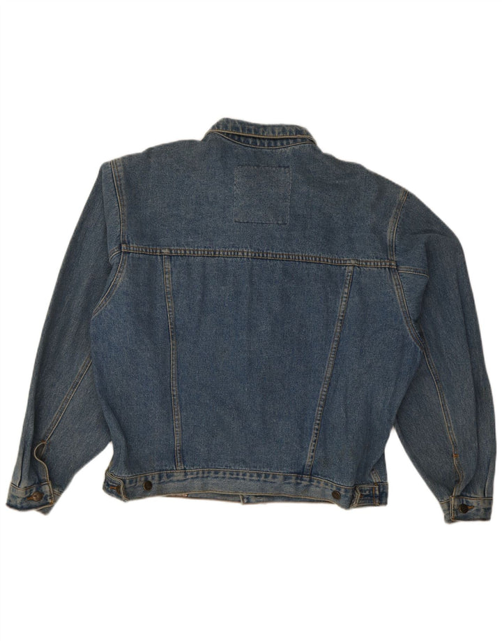 Vintage denimjakke til mænd IT 52/54 Stor blå bomuld