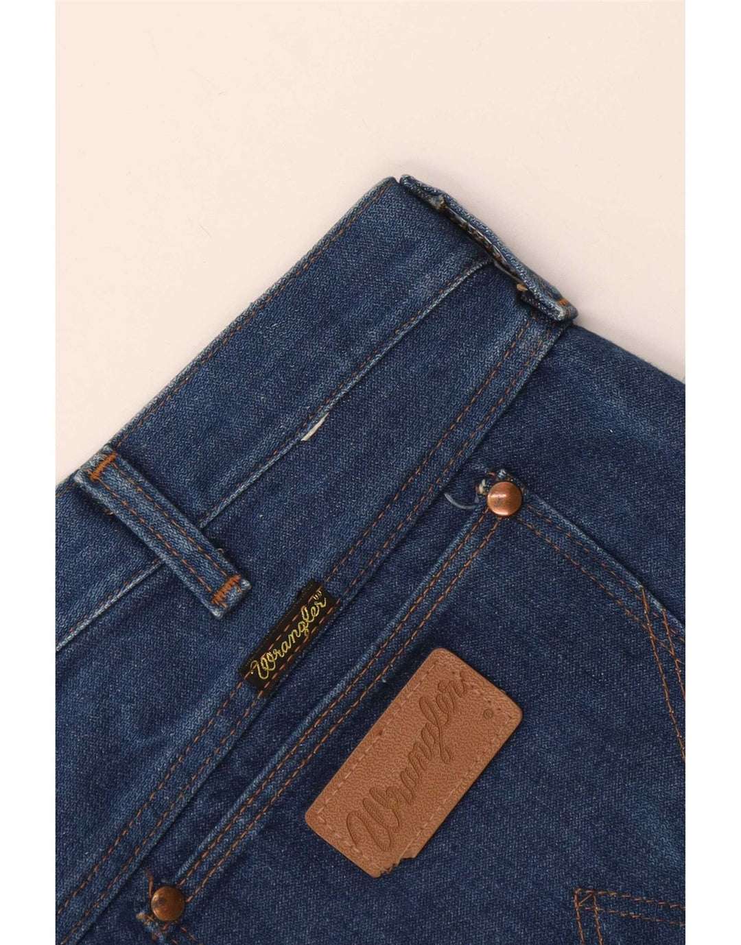 Wrangler Mens Cropped Straight Jeans W44 L26 Blå