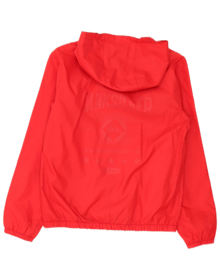 Quiksilver Regnjakke med hætte til drenge 11-12 år Medium Rød Polyester